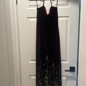 Burgundy Velvet type dress